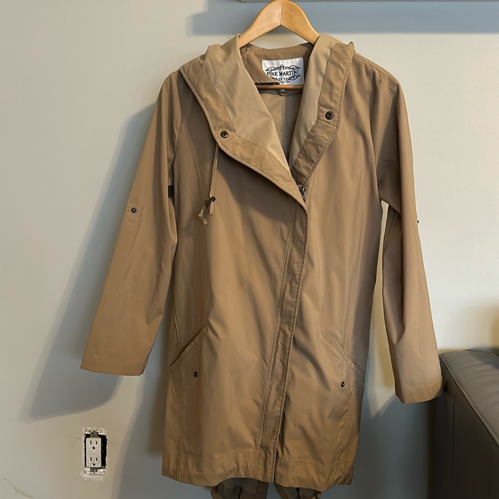 Beige raincoat